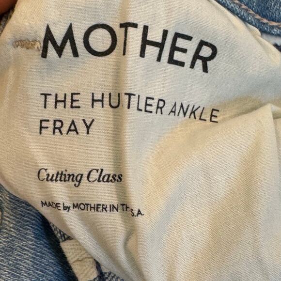 Mother The Hustler High Rise Flare Leg Ankle Jeans in Cutting Class Size 25 NWT - Picture 8 of 12